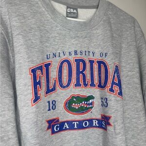 CSA Gray Florida Gators Men's Crewneck Sweater